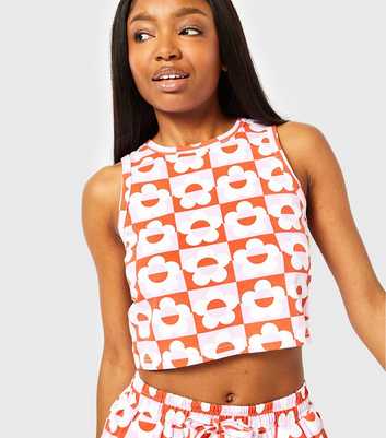 Skinnydip Multicoloured Flower Print Crop Top