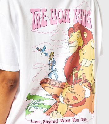 Skinnydip White Cotton Disney The Lion King Print T Shirt New Look