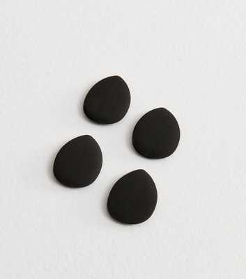 Pack of 4 Black Mini Finger Puffs