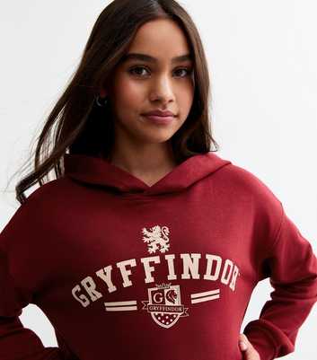 Girls Dark Red Gryffindor Jersey Hoodie