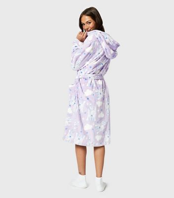 Skinnydip Lilac Disney Living Fantasy Dressing Gown New Look