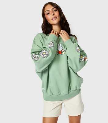 Skinnydip Green Miffy Print Jersey Sweatshirt