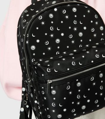 Skinnydip Black Celestial Print Shell Backpack New Look