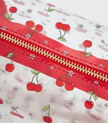 Skinnydip Floral Cherry Make Up Bag New Look