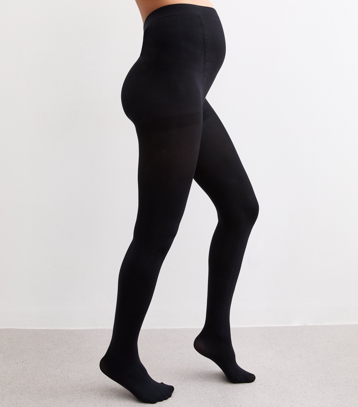 Maternity Pack Of 2 Premium Black Opaque 100 Denier Tights New Look