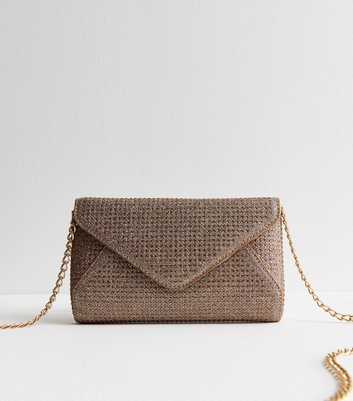 Bronze Iridescent Envelope Clutch