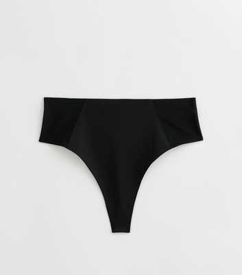 Black High Waisted Shaping Thong 