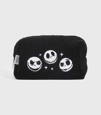 Skinnydip Black Fleece Jack Skellington Make Up Bag