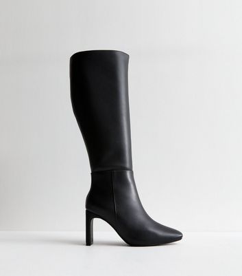 Black over the knee boots new look online