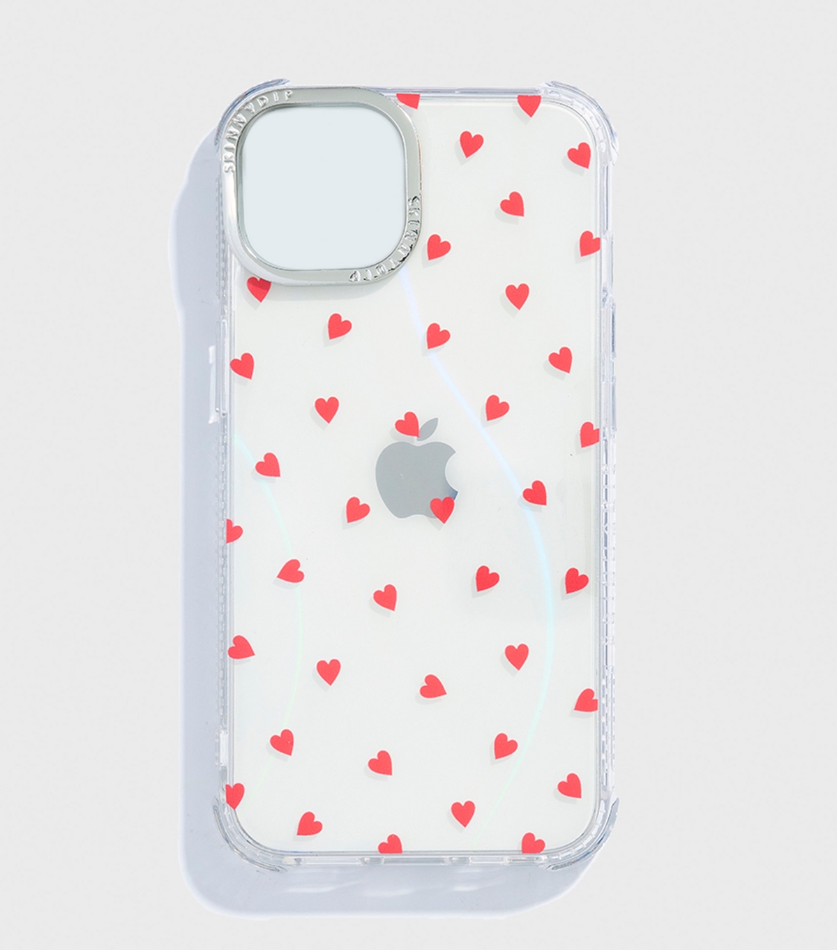 White Heart Print iPhone Case Skinnydip New Look