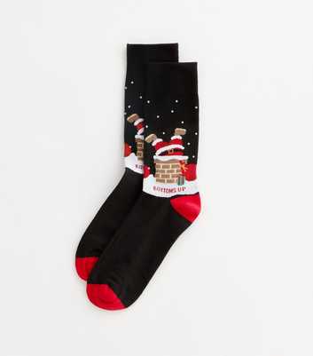 Black Bottoms Up Christmas Socks