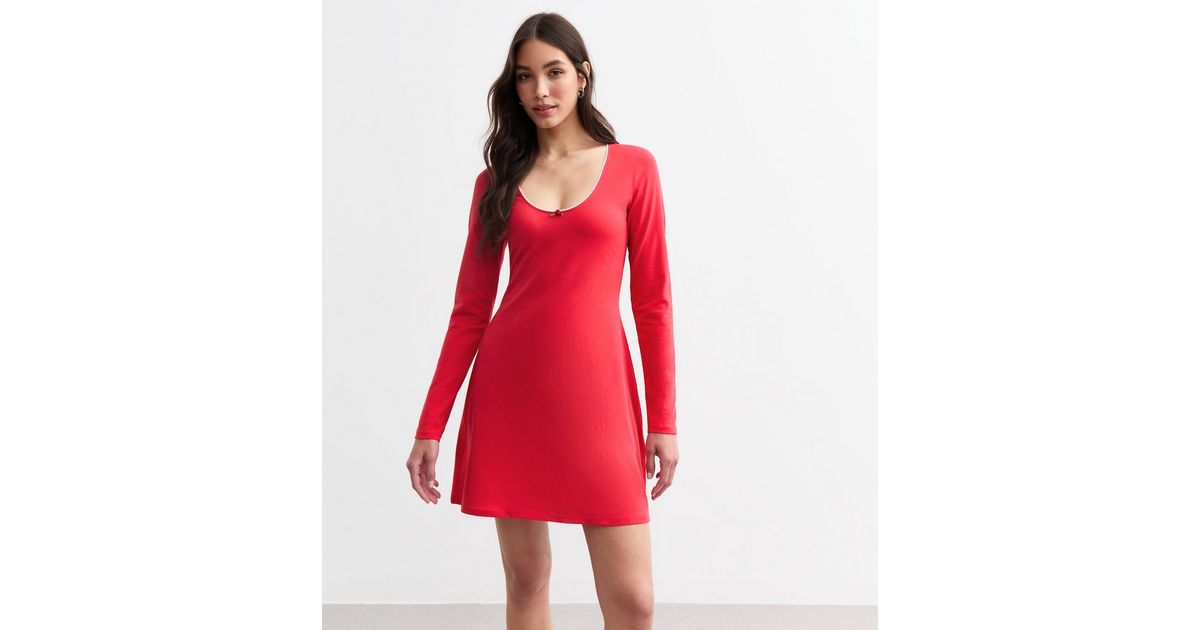 Scoop Neckline Sheath Dress with Jacket Cinnamon Rose