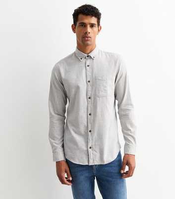 Jack & Jones Grey Regular Long Sleeve Shirt 