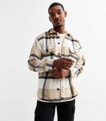 Jack & Jones Brown Regular Checked Flannel Overshirt