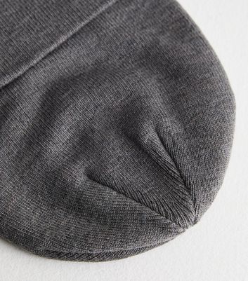 Men's Jack & Jones Grey Knit Beanie Hat New Look