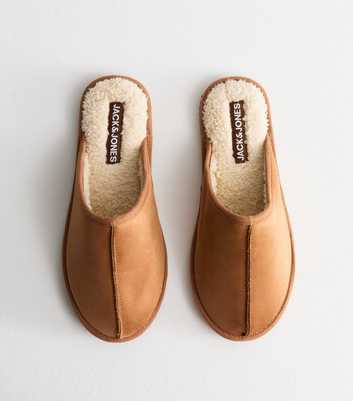 Jack & Jones Tan Faux Suede Slippers