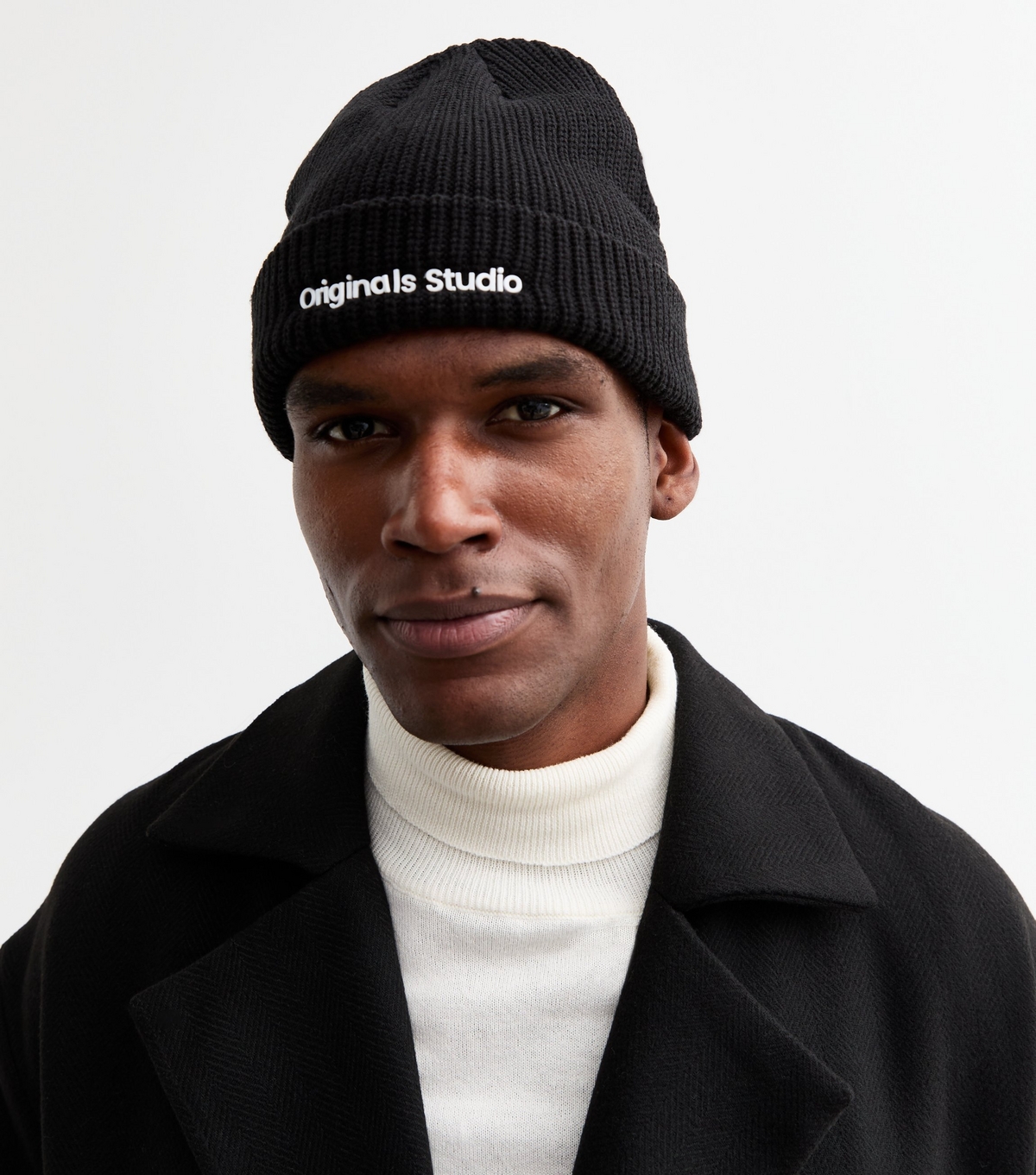 Men's Black Knit Beanie Hat Jack & Jones New Look