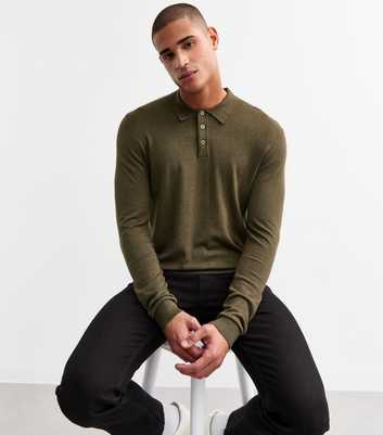 Jack & Jones Brown Regular Long Sleeve Polo To