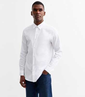 Jack & Jones White Regular Cotton Shirt