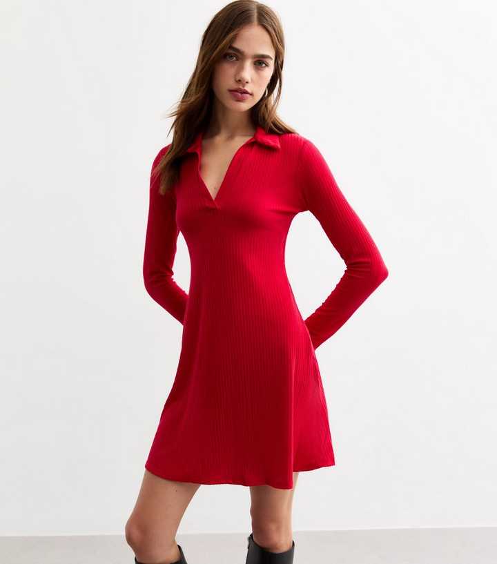 burgundy long sleeve dress plus size Plus Size Metallic Ruched Shirt Dress- Burgundy 1X / Burgundy at Curvy Sense