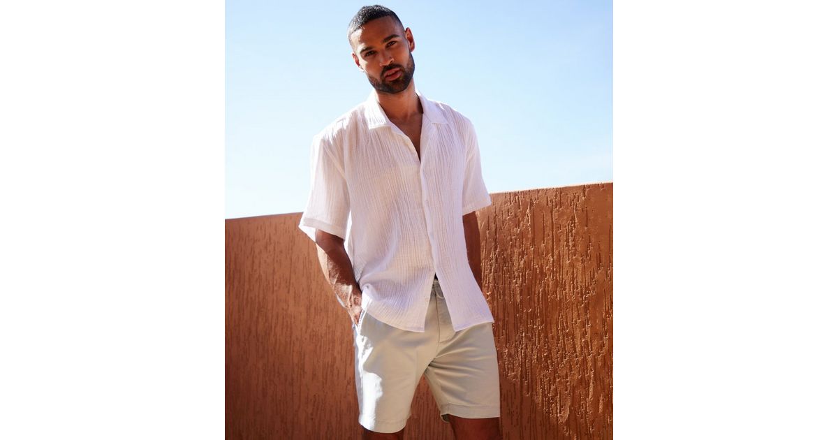 Threadbare White Textured Shirt New Look