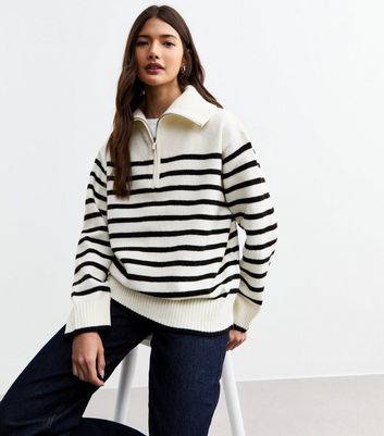 【LOOKPLE】LOOK CHIEF STRIPE HALF SLEEVE KNIT Brandy Melville USA - Aleah Cotton Stripe Sweater