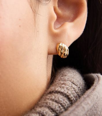New look gold earrings discount
