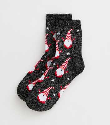 Grey Christmas Gonk Sparkle Socks 