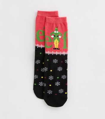 Red Christmas Elf Socks