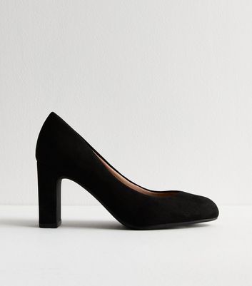 Black suede pumps online