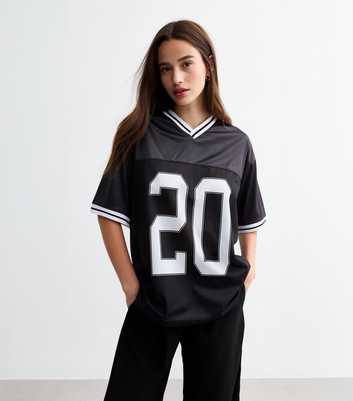 Black Airtex American Football T-Shirt