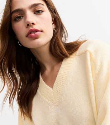 Yellow V-Neck Jumper 