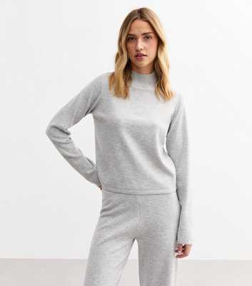 Grey High Neck Jumper