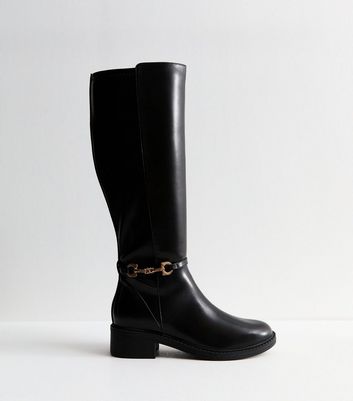 Tan knee high boots new look hotsell