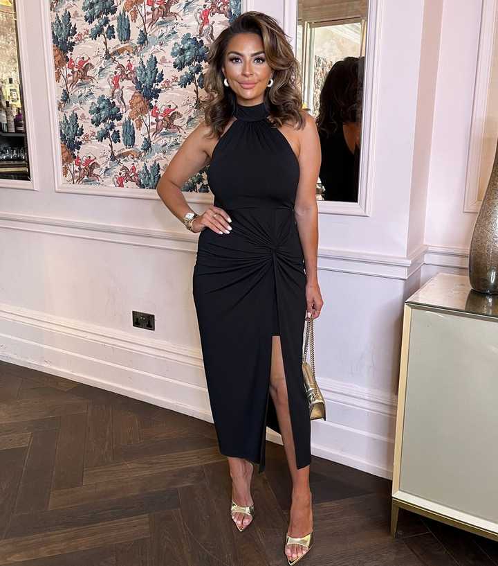 Wedding Guest Ax Paris Black One Shoulder Bodycon Dress Black One Shoulder  Knot Skirt Midi Dress