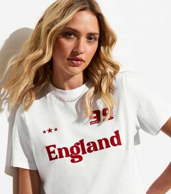 White England Print Cotton T-Shirt