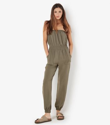 Olive utility jumpsuit on sale