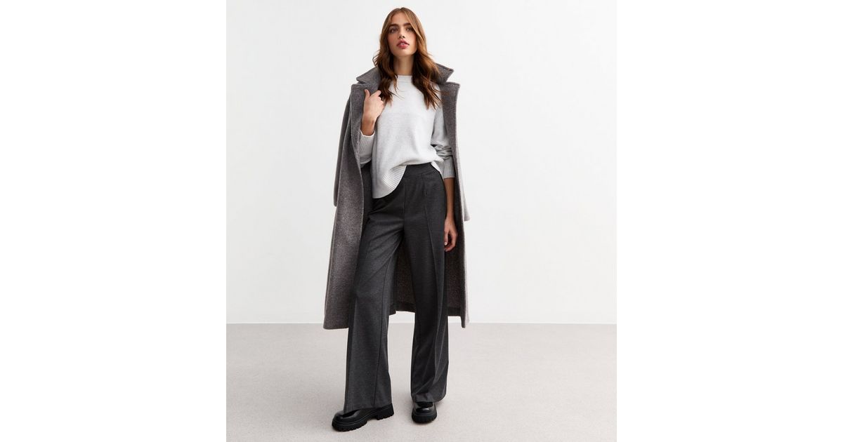 Majorie Belted Trouser In Dark Grey