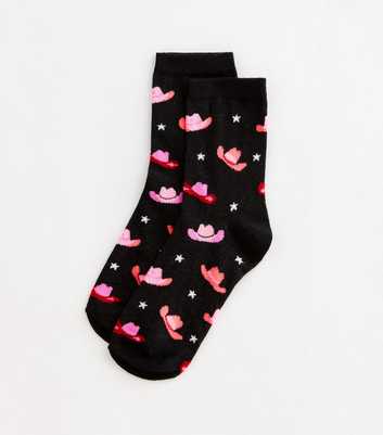 Black Cowgirl Hat Socks