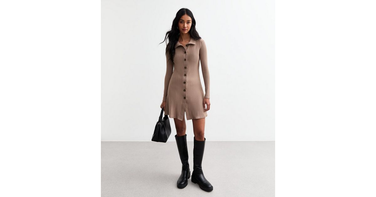CAMEL SHIRT DRESS main image 1