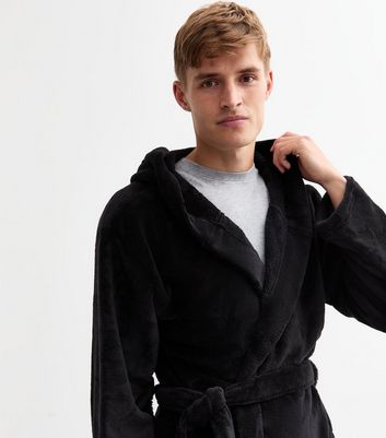 Black Relaxed Dressing Gown