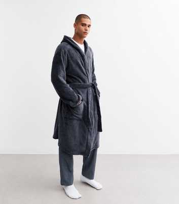 Grey Relaxed Dressing Gown 