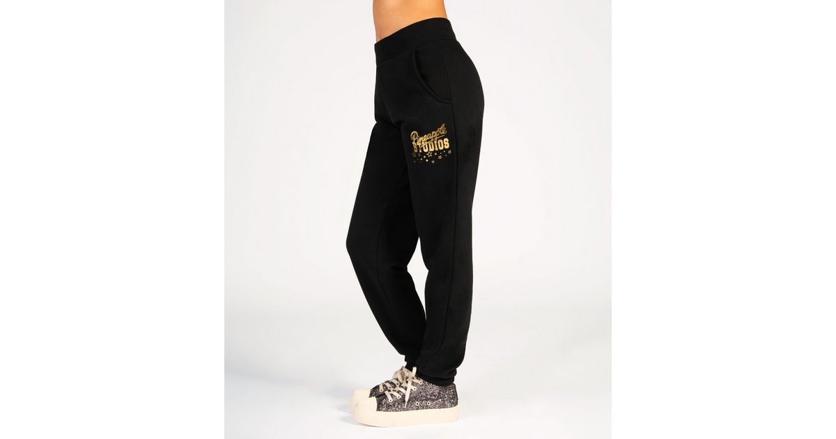 Purple Neon Pineapple Hawaiian Print Women's Joggers