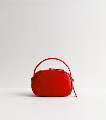 Red Double Pocket Camera Crossbody Bag New Look