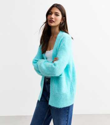 Sunshine Soul Light Blue Knitted Boyfriend Cardigan