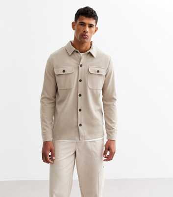 Only & Sons Stone Relaxed Twill Overshirt