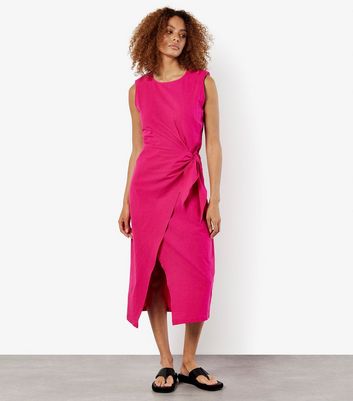 Pink cotton dresses best sale