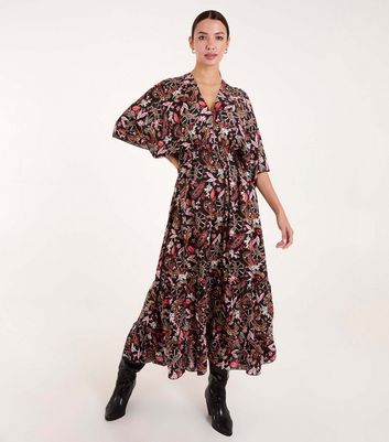 Black floaty maxi dress hotsell