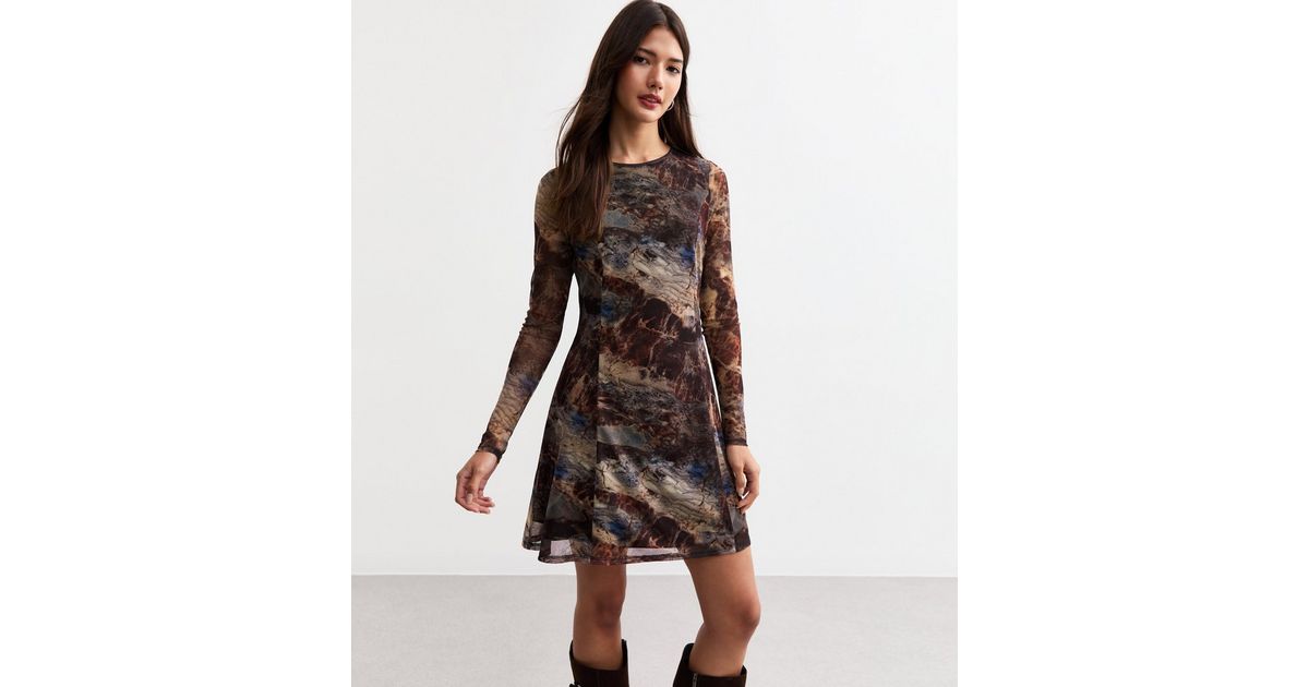 Brown Marble Dress