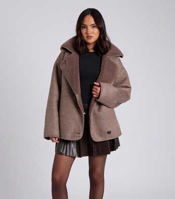 Urban Bliss Brown Faux Shearling Jacket